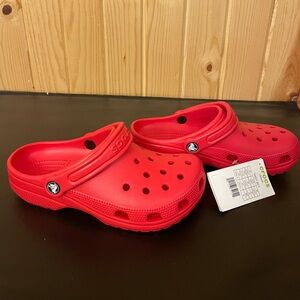 Womens Crocs size 7 men’s size 5 Red. Brand New!